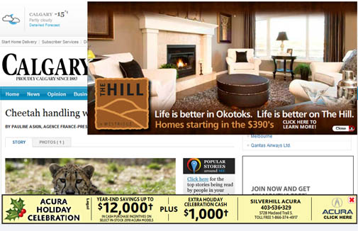 Image: Calgary Herald - Find the Webpage